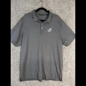 Travis Mathew Polo Shirt Men Size XXL Gray  Short Sleeve Performance Pima cotton
